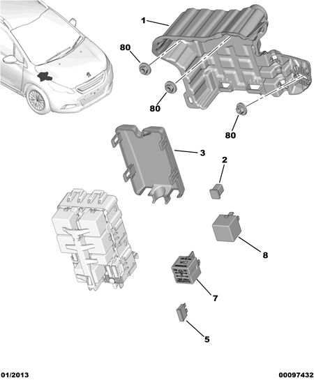 CITROËN/PEUGEOT 96 730 621 80 - Реле vvparts.bg