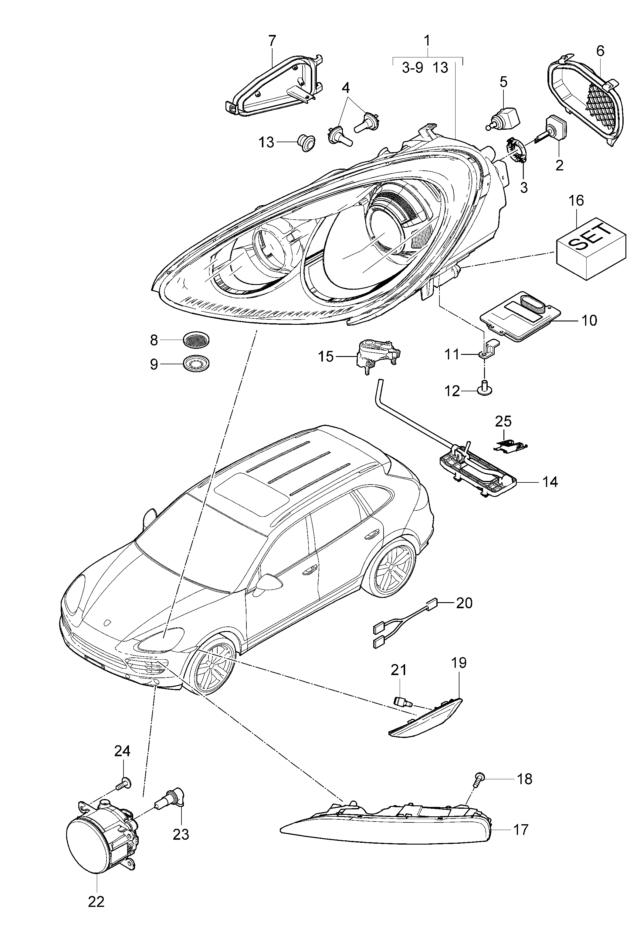 RENAULT 95563116300 - Фар за мъгла vvparts.bg