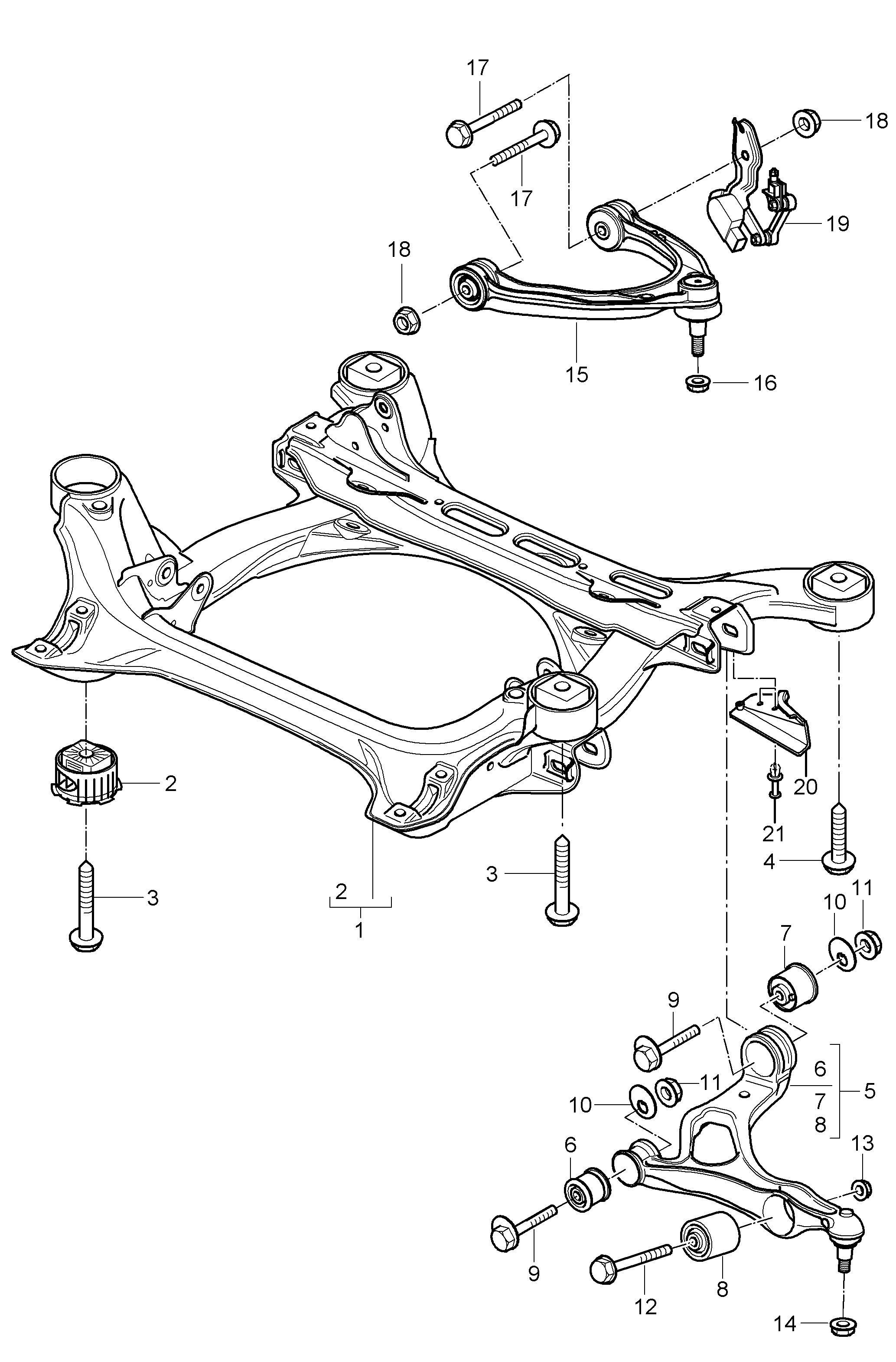 AUDI 955 343 243 01 - Тампон, носач vvparts.bg