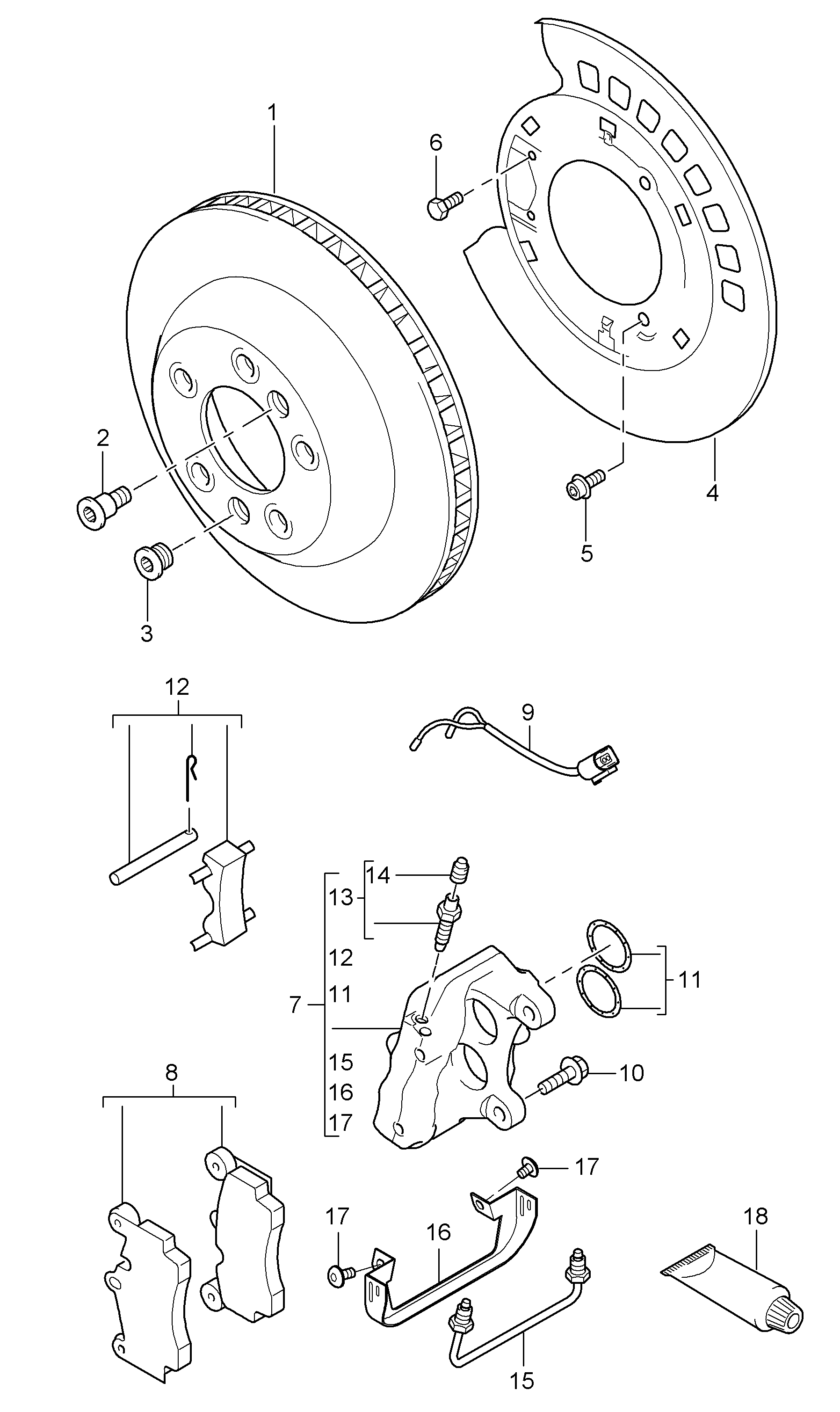 Porsche 95535240300 - Спирачен диск vvparts.bg