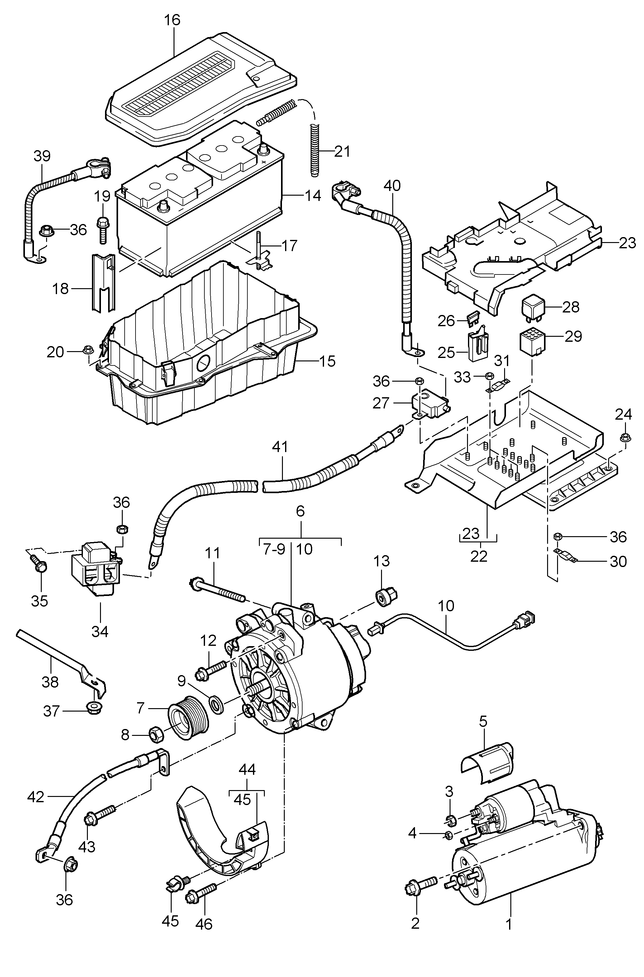 Porsche 955 611 110 20 - Стартов акумулатор vvparts.bg