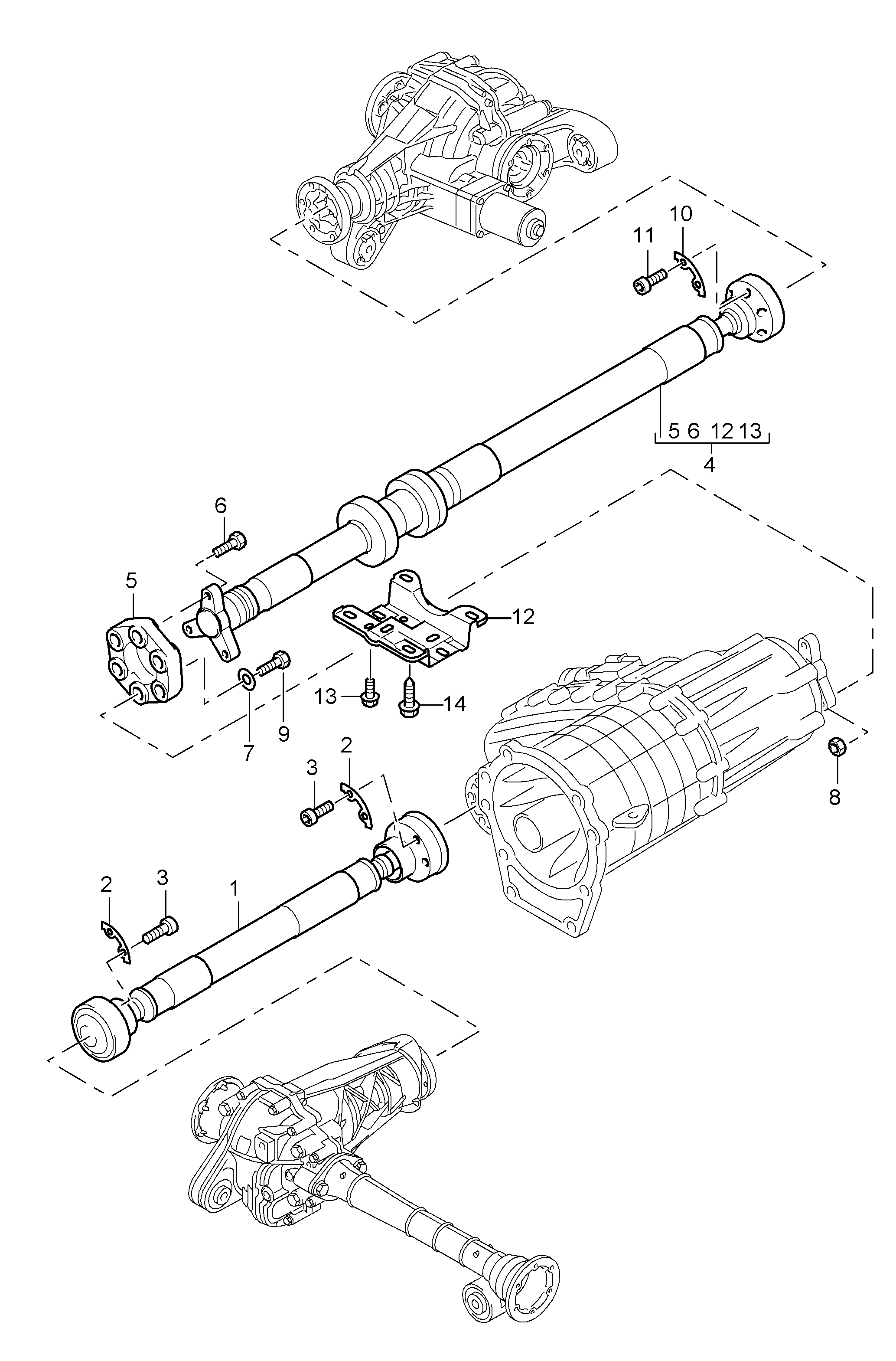 VW 95542102013 - Опора карданен вал vvparts.bg