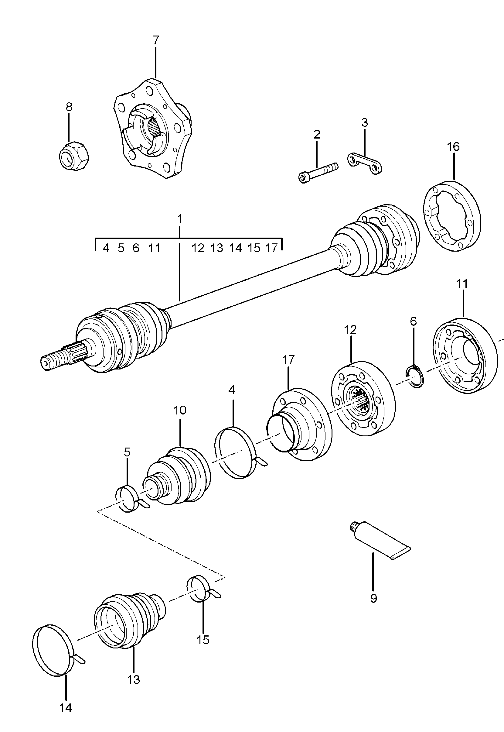 Porsche 92833229302 - Маншон, полуоска vvparts.bg