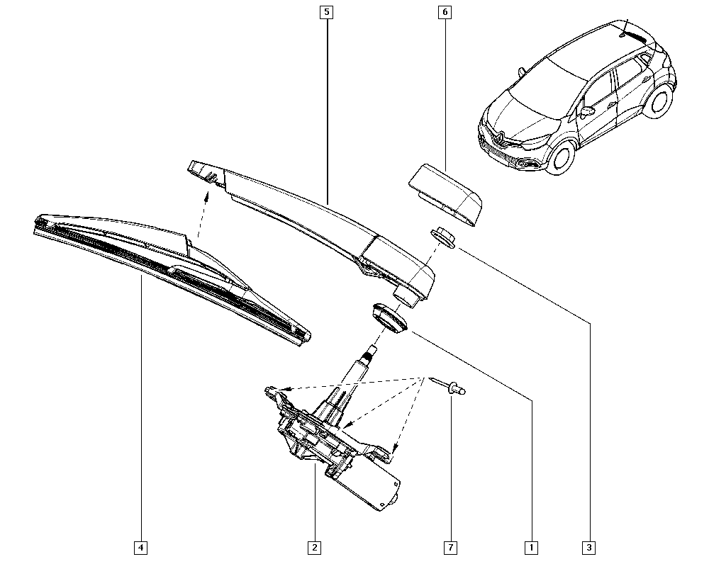 RENAULT 287909363R - Перо на чистачка vvparts.bg