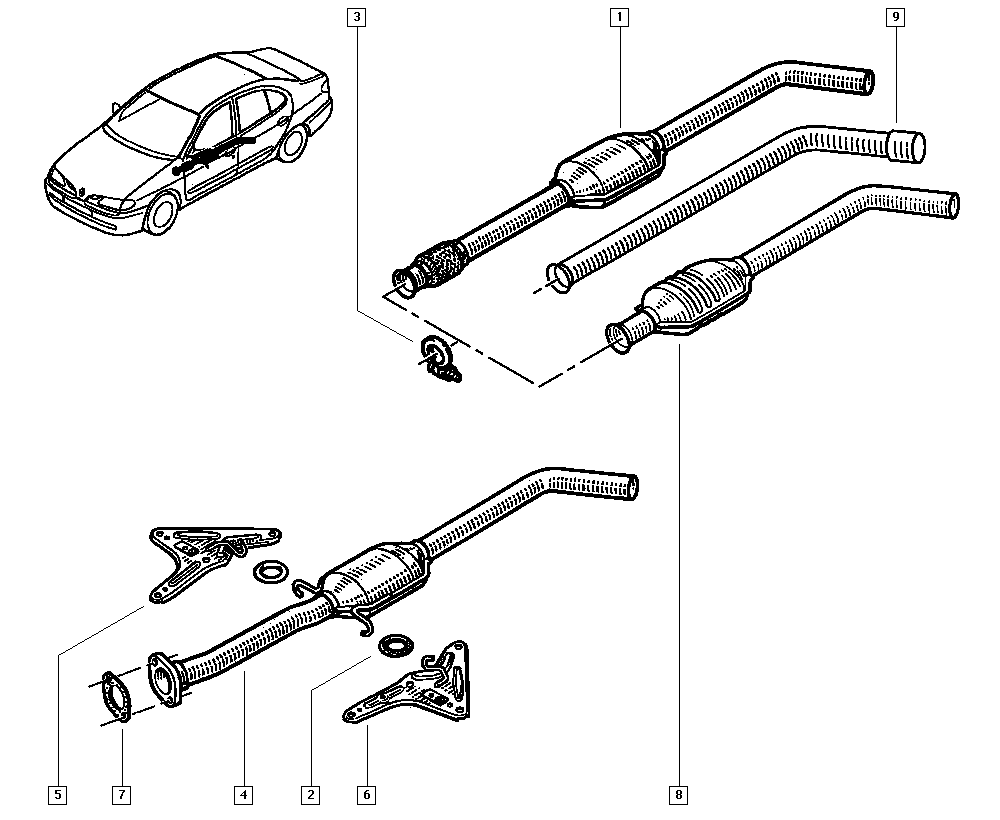 RENAULT 7700774367 - Уплътнение, изпускателни тръби vvparts.bg