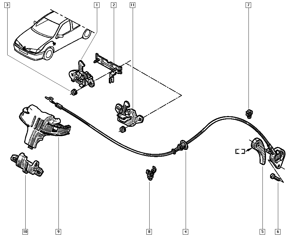 RENAULT 77 03 033 132 - Гайка, изпускателен колектор vvparts.bg