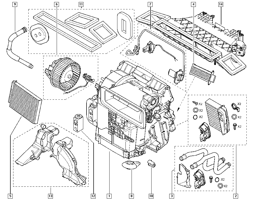 DACIA 8201370532 - Филтър купе (поленов филтър) vvparts.bg