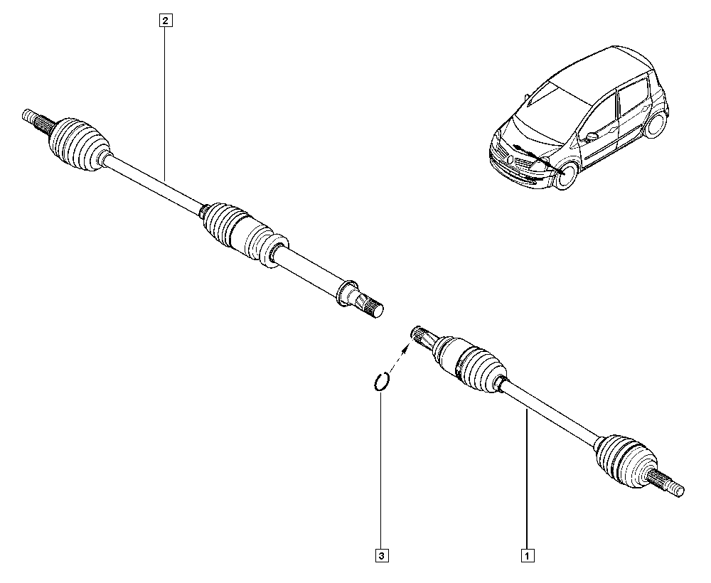 RENAULT TRUCKS 82 00 378 880 - Каре комплект, полуоска vvparts.bg