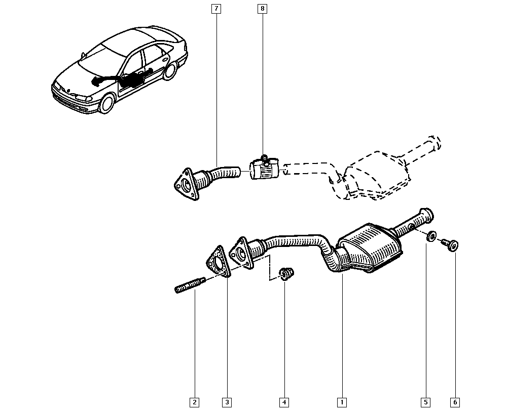 RENAULT 7700433018 - Катализатор vvparts.bg