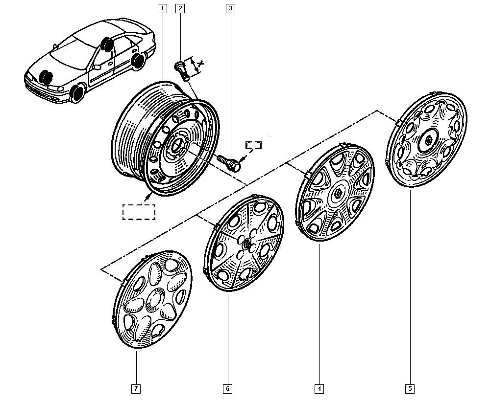 RENAULT 82 00 719 981 - Болт на колелото vvparts.bg