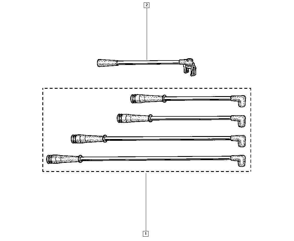 RENAULT 7700749517 - Комплект запалителеи кабели vvparts.bg