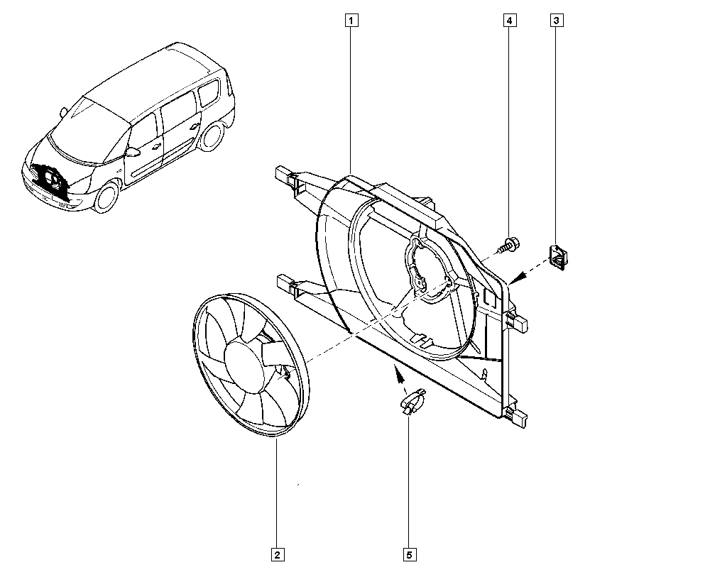 RENAULT TRUCKS 7701057313 - Вентилатор, охлаждане на двигателя vvparts.bg