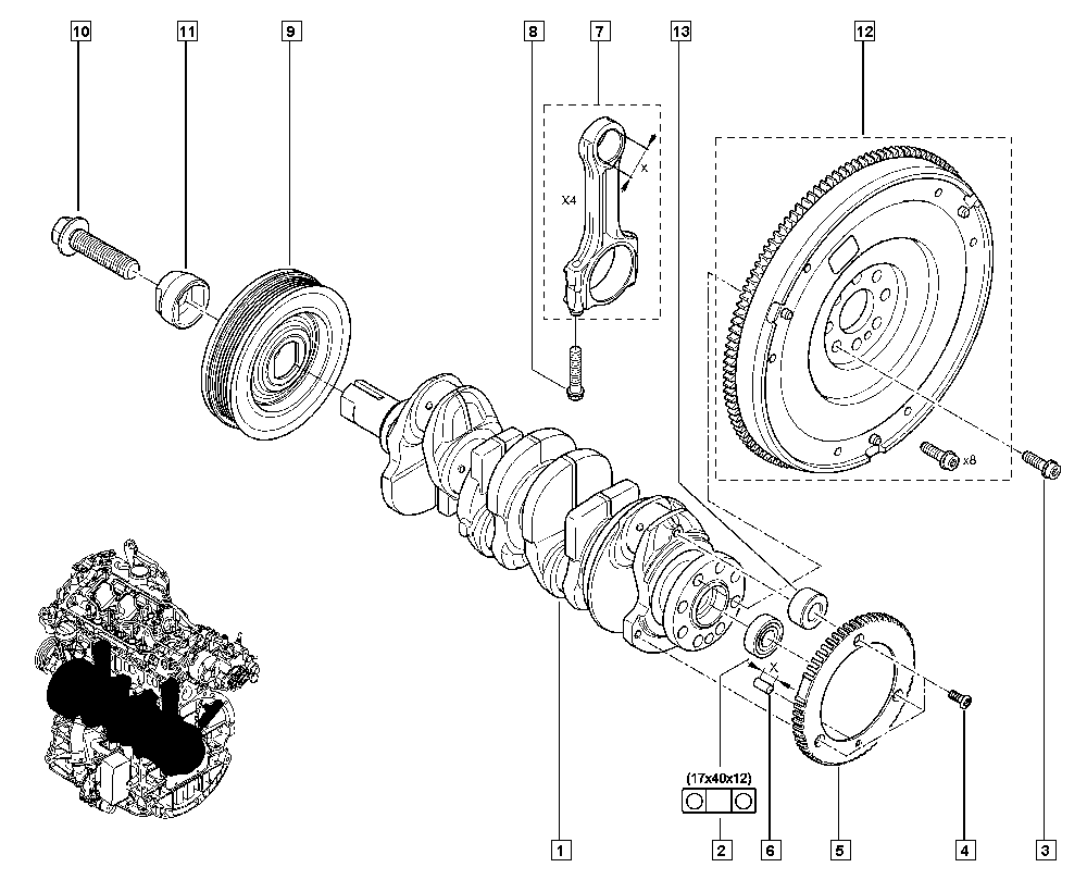 RENAULT 77 01 478 942 - Маховик vvparts.bg