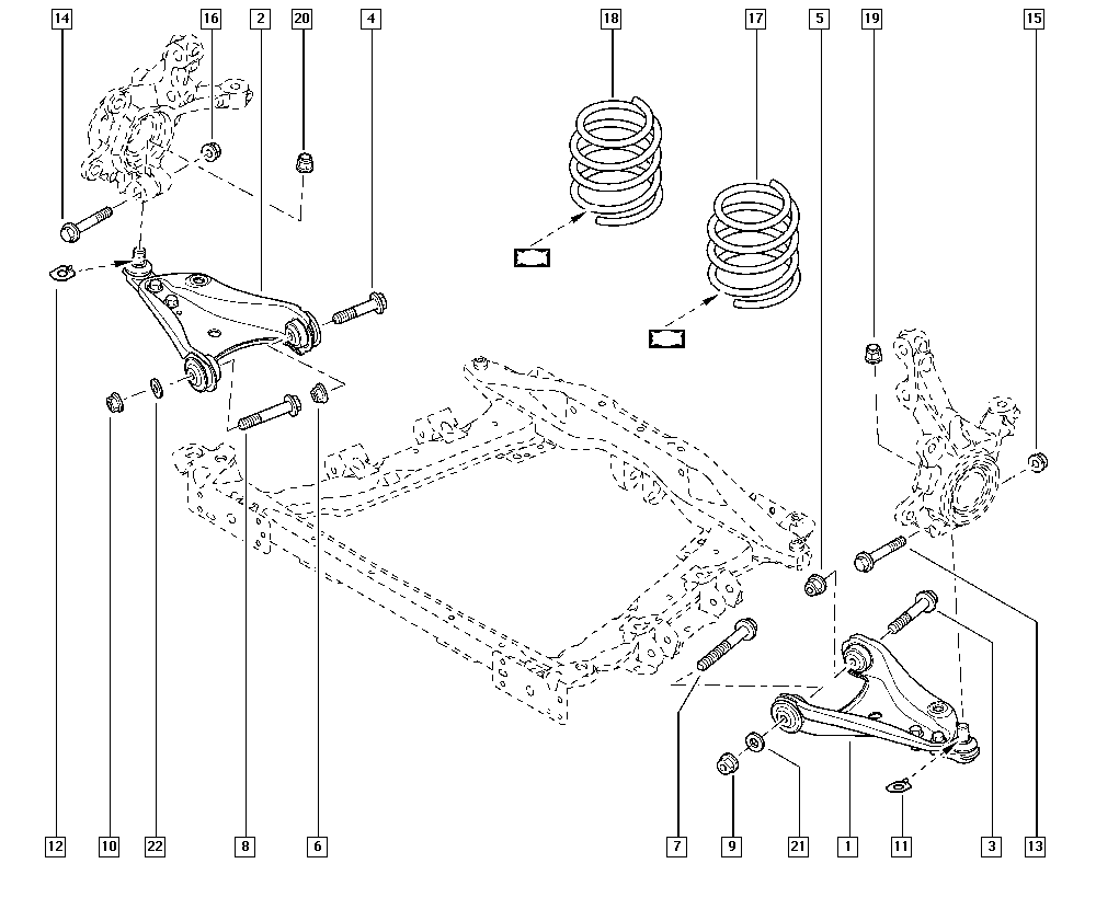 RENAULT 82 00 942 392 - Носач, окачване на колелата vvparts.bg