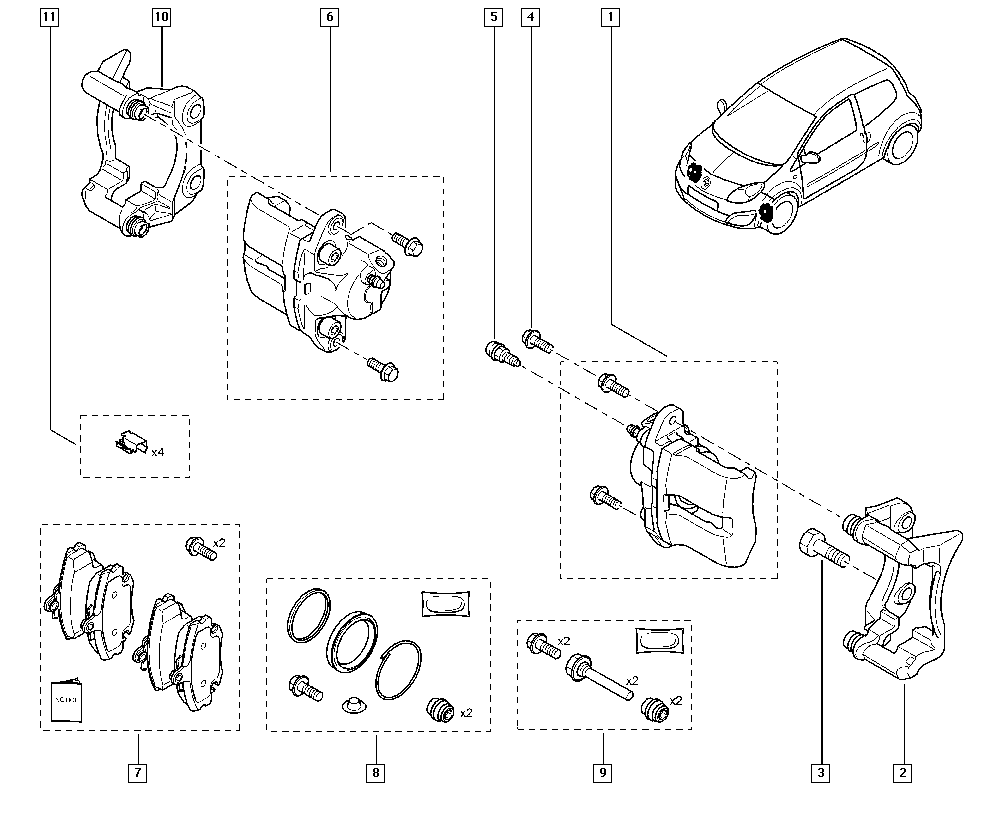 LADA 7701207958 - Спирачен апарат vvparts.bg