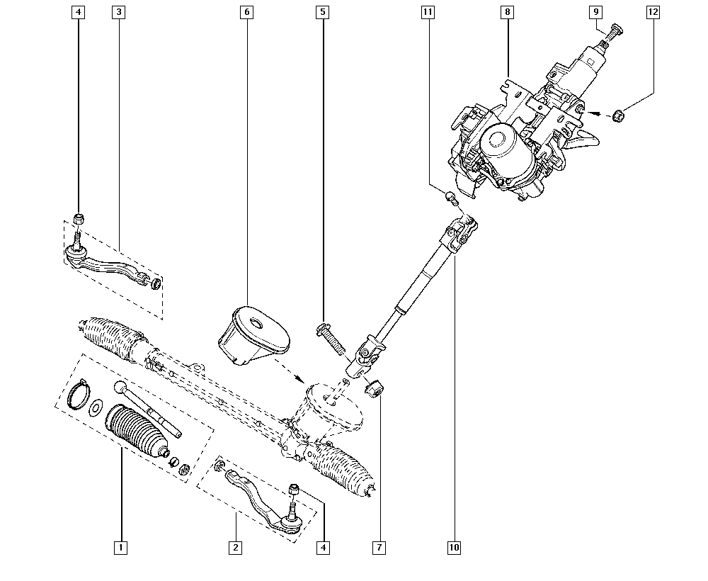 RENAULT TRUCKS 7701478408 - Накрайник на напречна кормилна щанга vvparts.bg