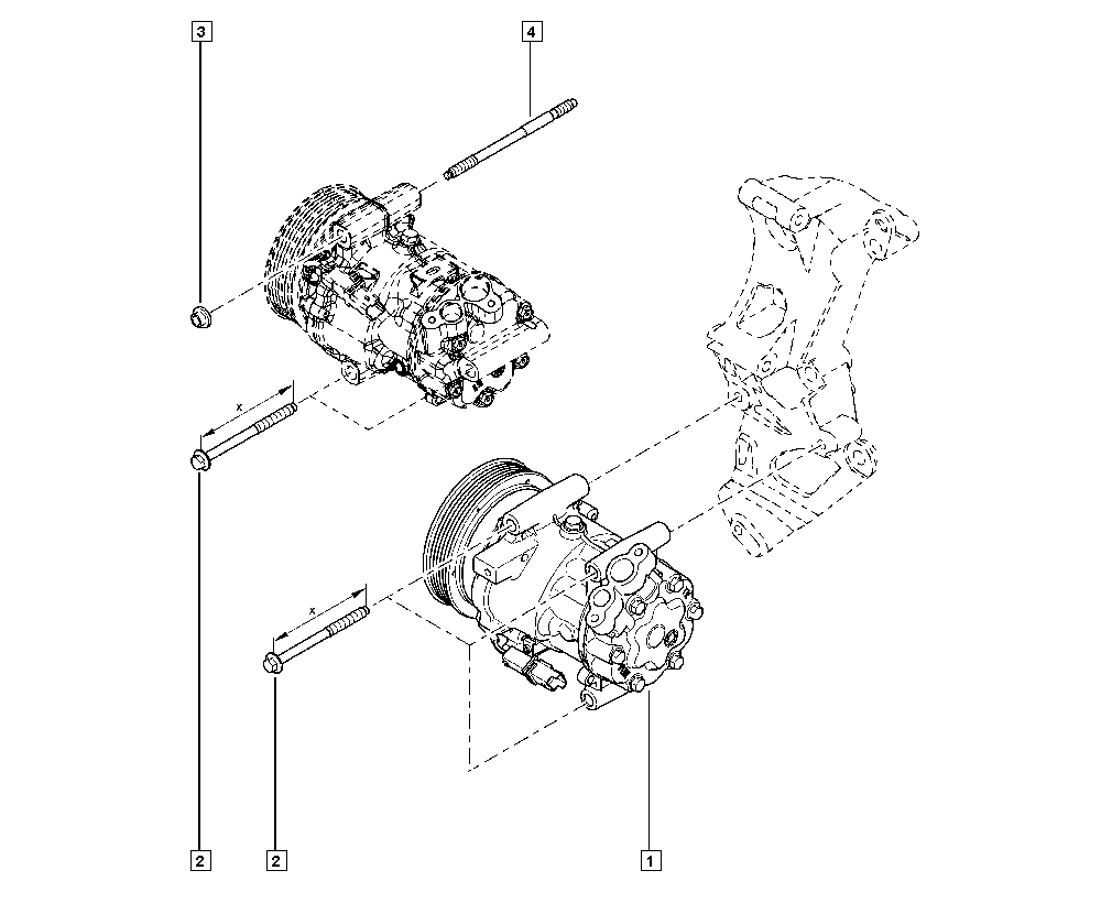 RENAULT 7711497298 - Компресор, климатизация vvparts.bg