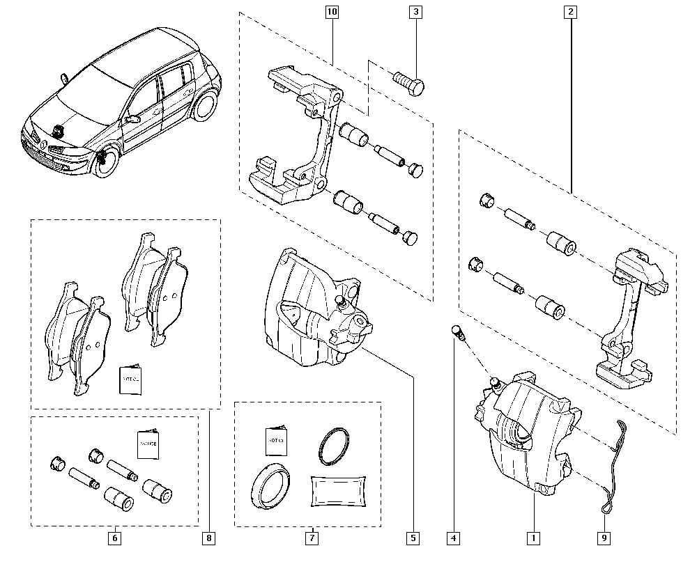 Opel 410601237R - Комплект принадлежности, дискови накладки vvparts.bg