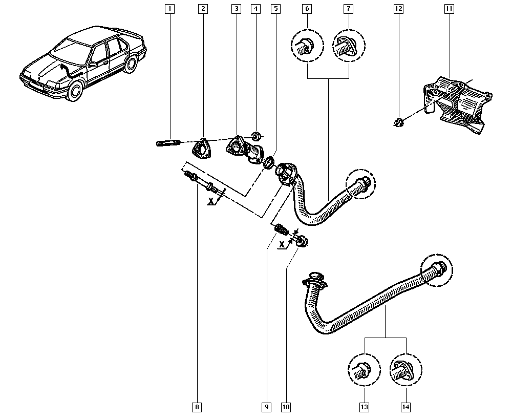 RENAULT 7700782520 - Уплътнение, изпускателни тръби vvparts.bg