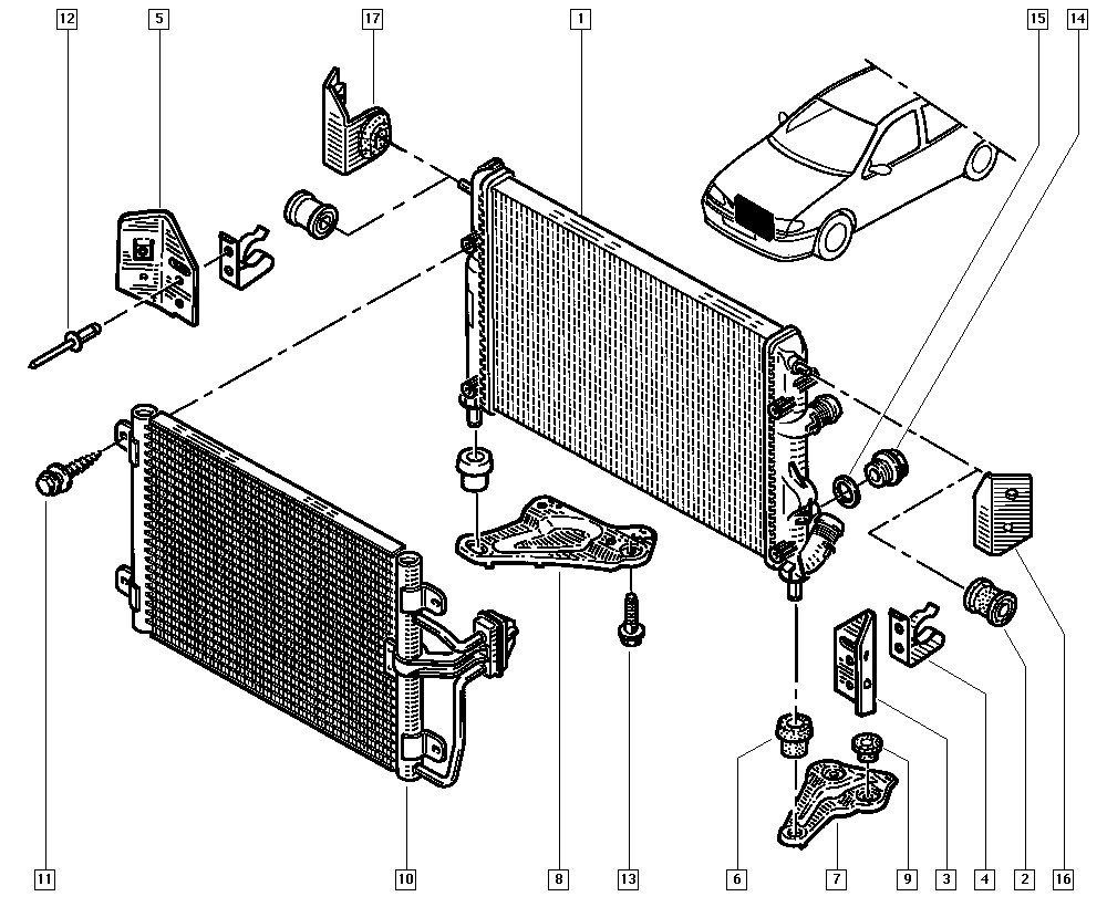 LADA 8200182361 - Кондензатор, климатизация vvparts.bg