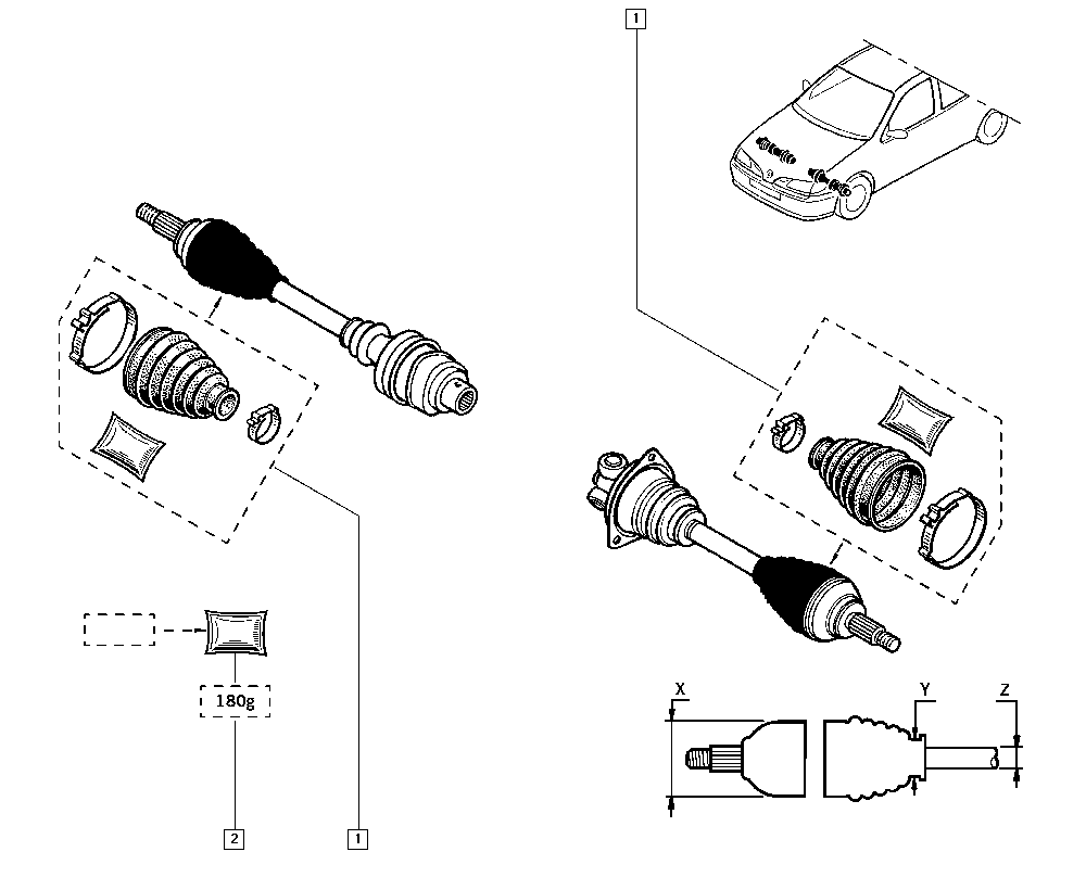 DACIA 7701466122 - Маншон, полуоска vvparts.bg