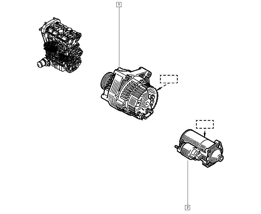 RENAULT 7701499612 - Генератор vvparts.bg