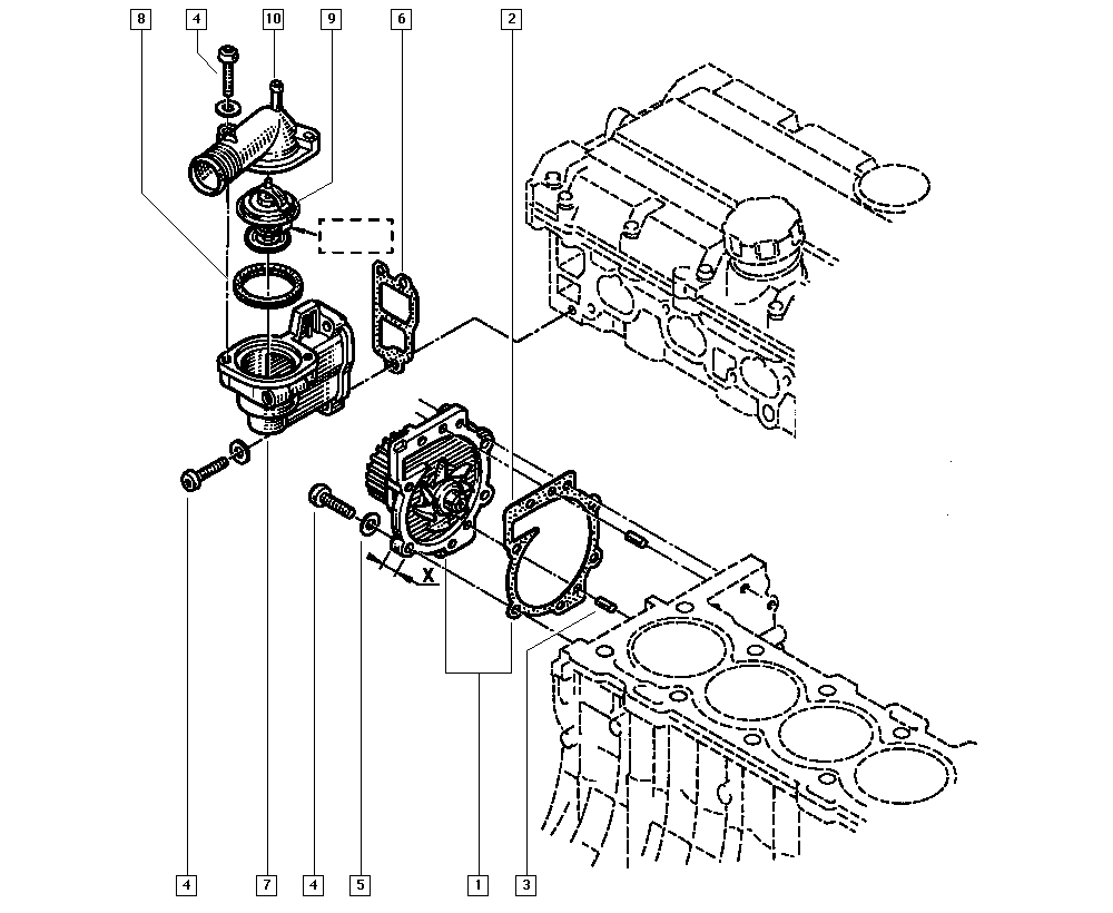 DACIA 7438610035 - Водна помпа vvparts.bg