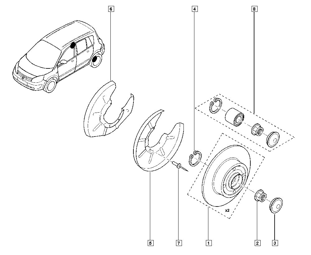 RENAULT 7701207898 - Спирачен диск vvparts.bg