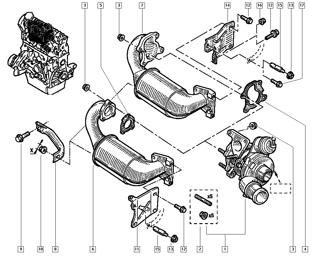 RENAULT 7701478024* - Турбина, принудително пълнене с въздух vvparts.bg