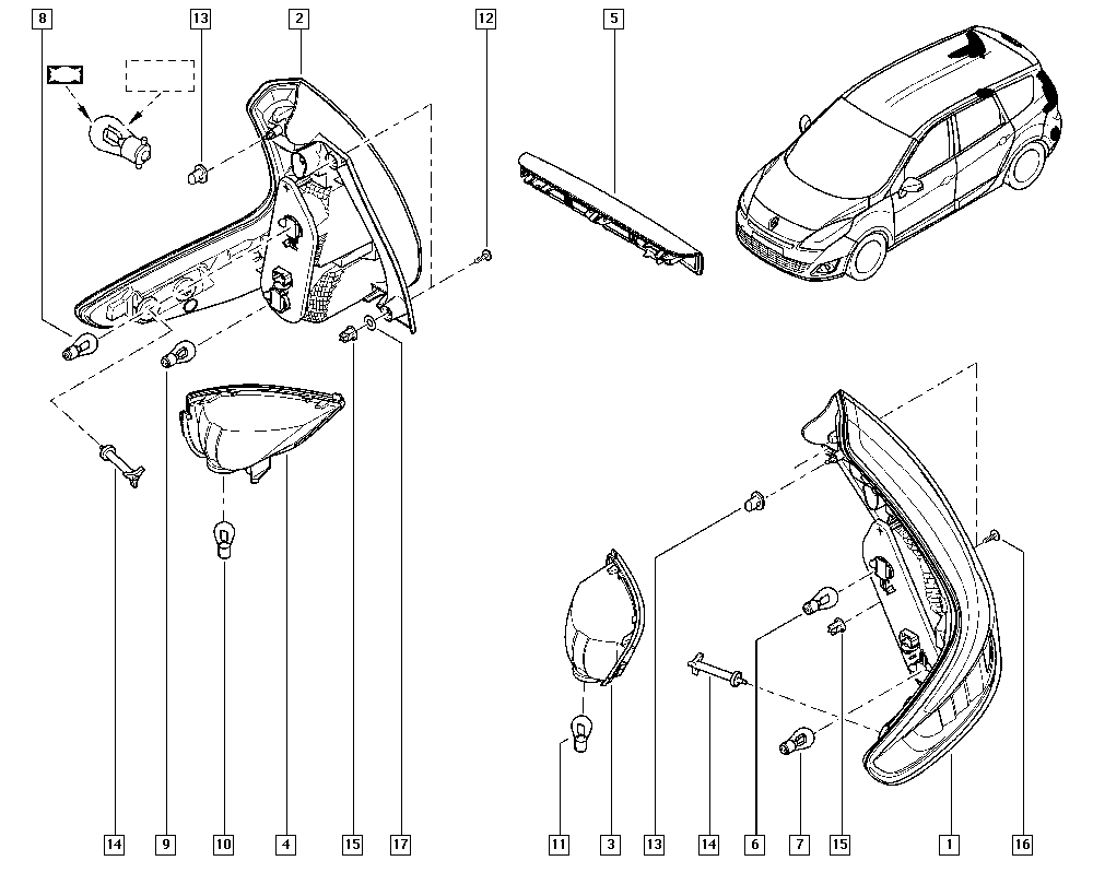 DACIA 7701 038 624 - Крушка с нагреваема жичка, мигачи vvparts.bg