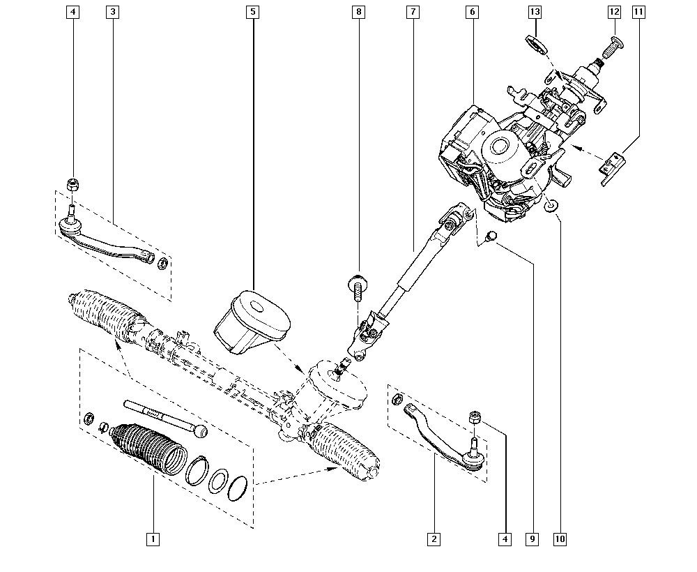 RENAULT 48 52 046 80R - Накрайник на напречна кормилна щанга vvparts.bg