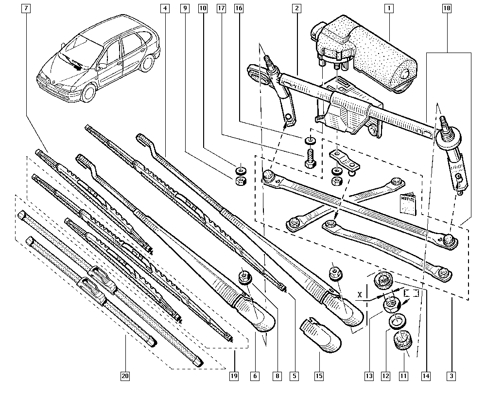 RENAULT 7711210130 - Перо на чистачка vvparts.bg