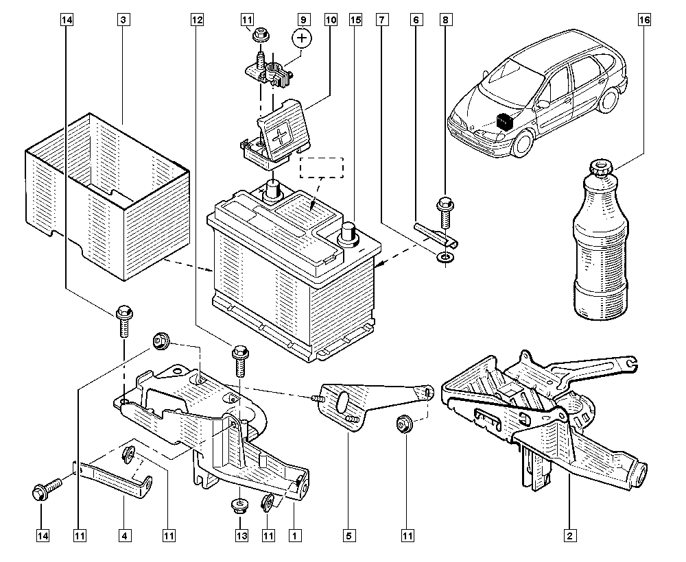 RENAULT 7711130088 - Стартов акумулатор vvparts.bg