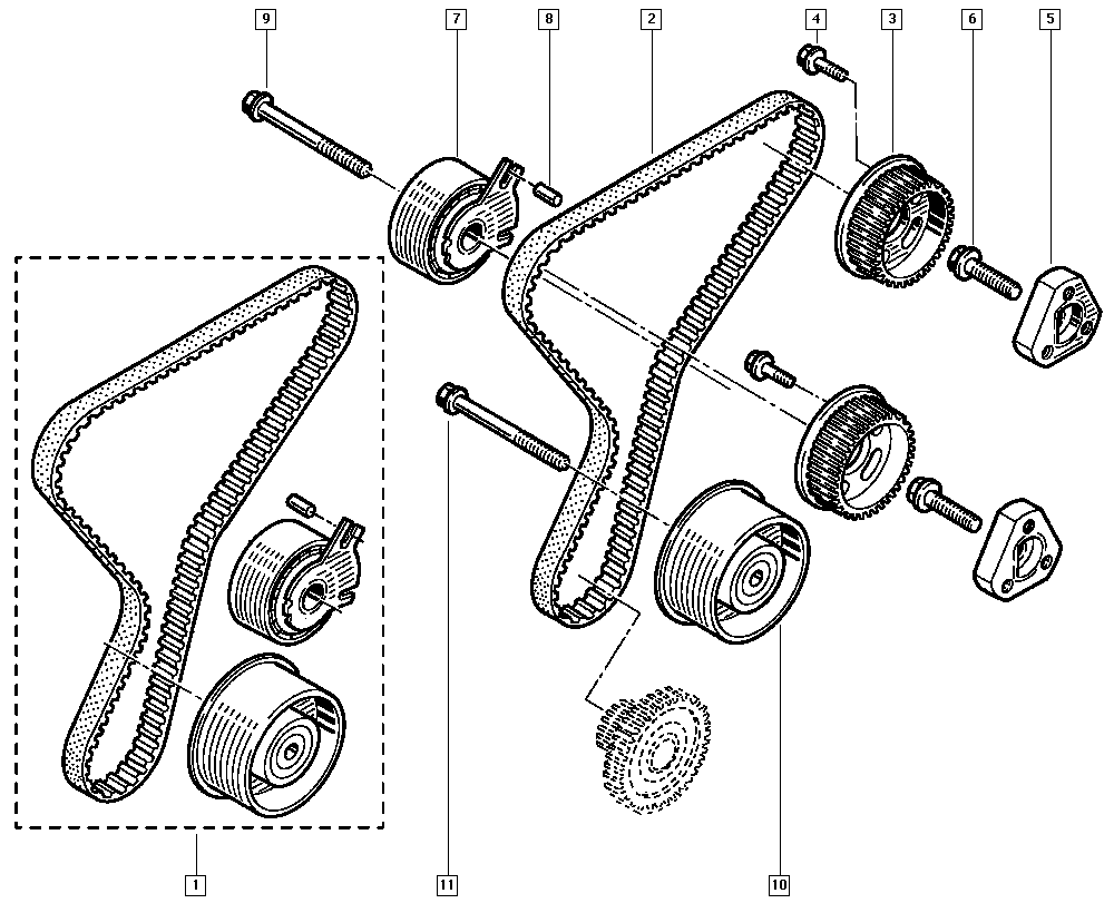 RENAULT 82 00 004 593 - Паразитна / водеща ролка, зъбен ремък vvparts.bg