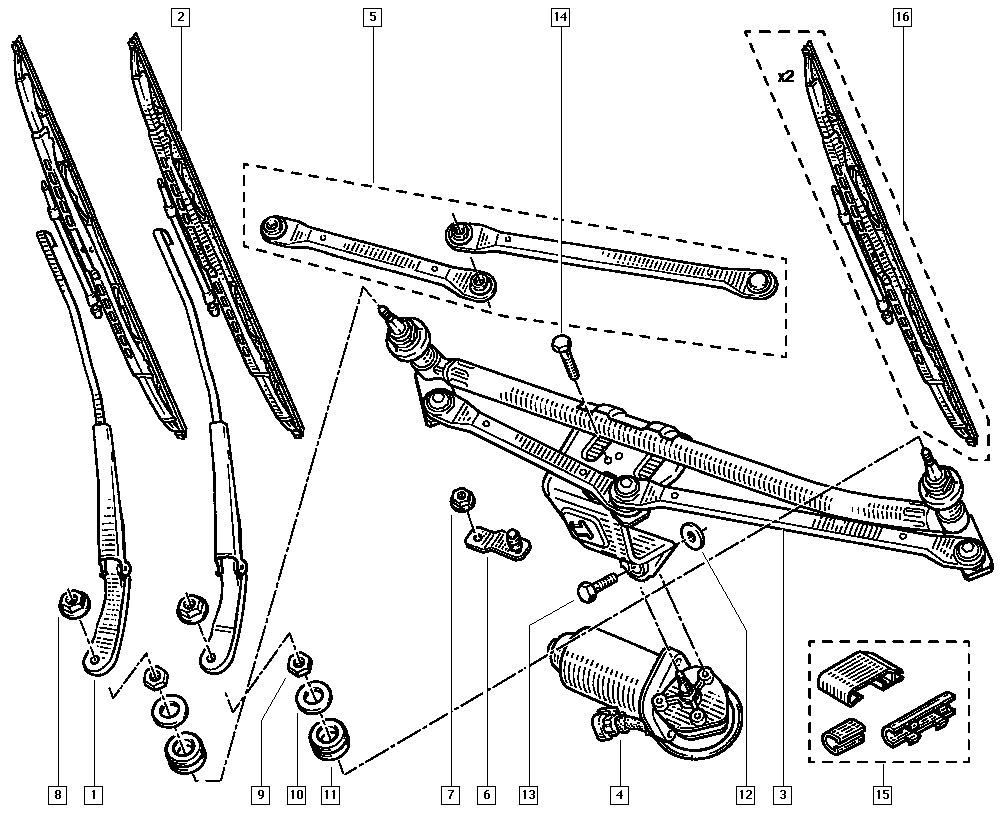 VW 7701051903 - Перо на чистачка vvparts.bg