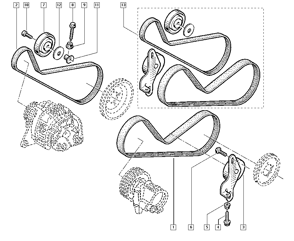 RENAULT 77 00 869 687 - Пистов ремък vvparts.bg