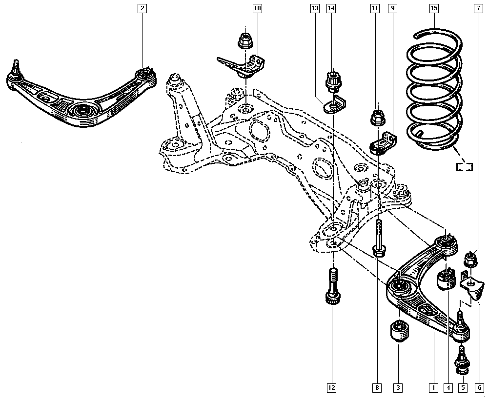 RENAULT 77 00 822 503 - Тампон, носач vvparts.bg