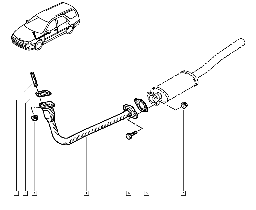 RENAULT TRUCKS 7700823540 - Уплътнение, изпускателни тръби vvparts.bg