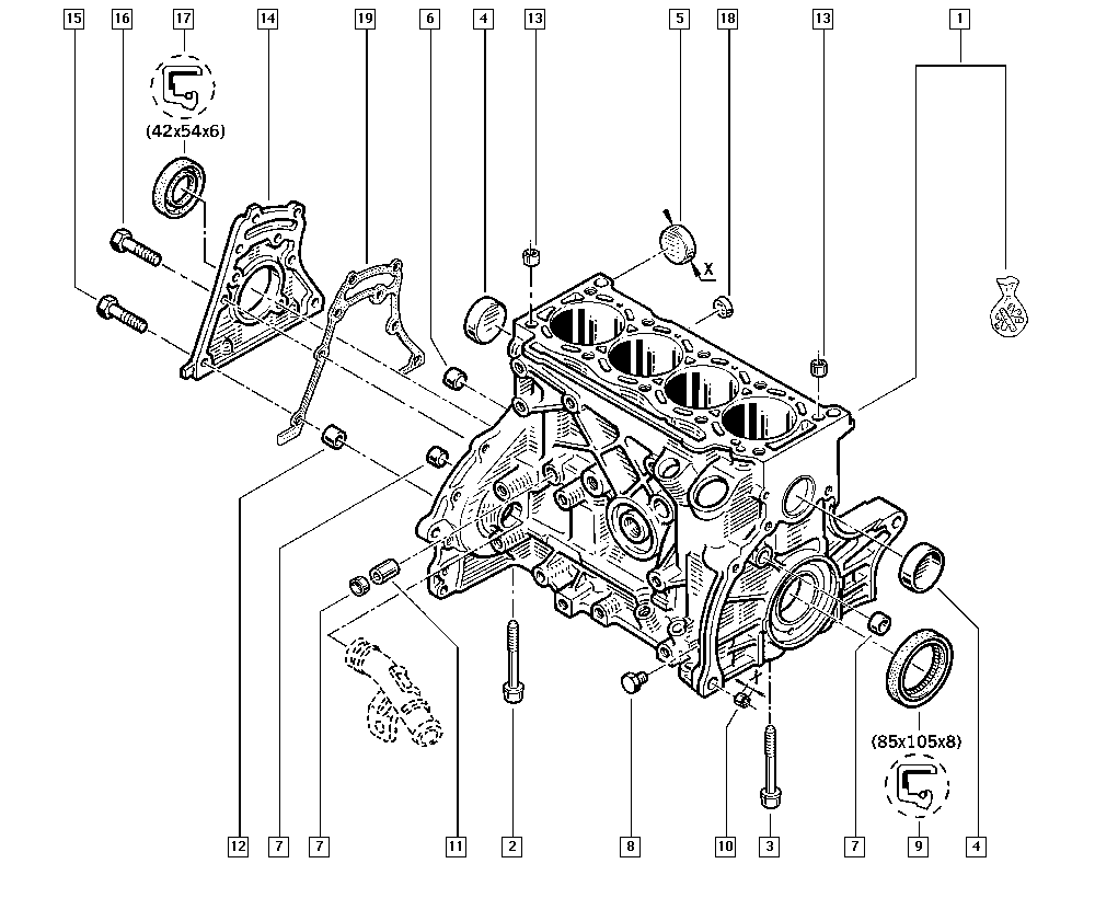 RENAULT 12 27 974 03R - Уплътнителен пръстен, пробка за източване на маслото vvparts.bg