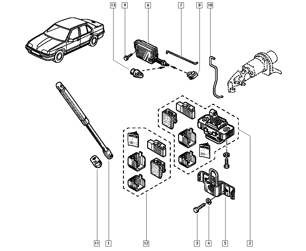 RENAULT 7700824817 - Газов амортисьор, багажно / товарно пространство vvparts.bg