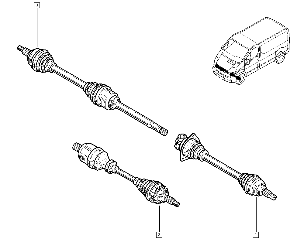 RENAULT TRUCKS 391002150R - ПРИВОД КОЛЕСА ПЕР vvparts.bg