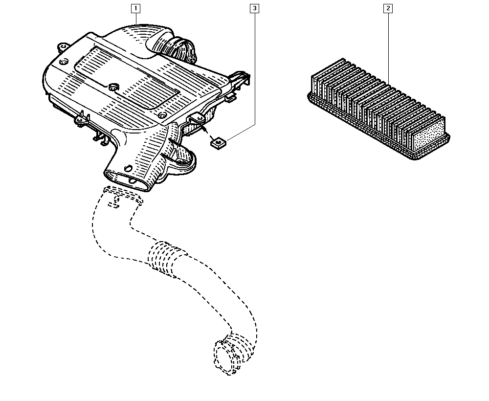 RENAULT 7701477095 - Въздушен филтър vvparts.bg