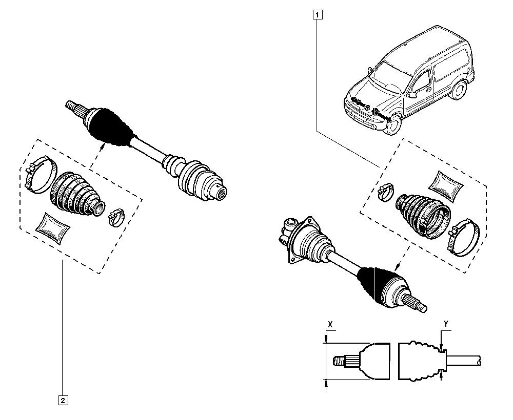 RENAULT 7701209251 - Маншон, полуоска vvparts.bg