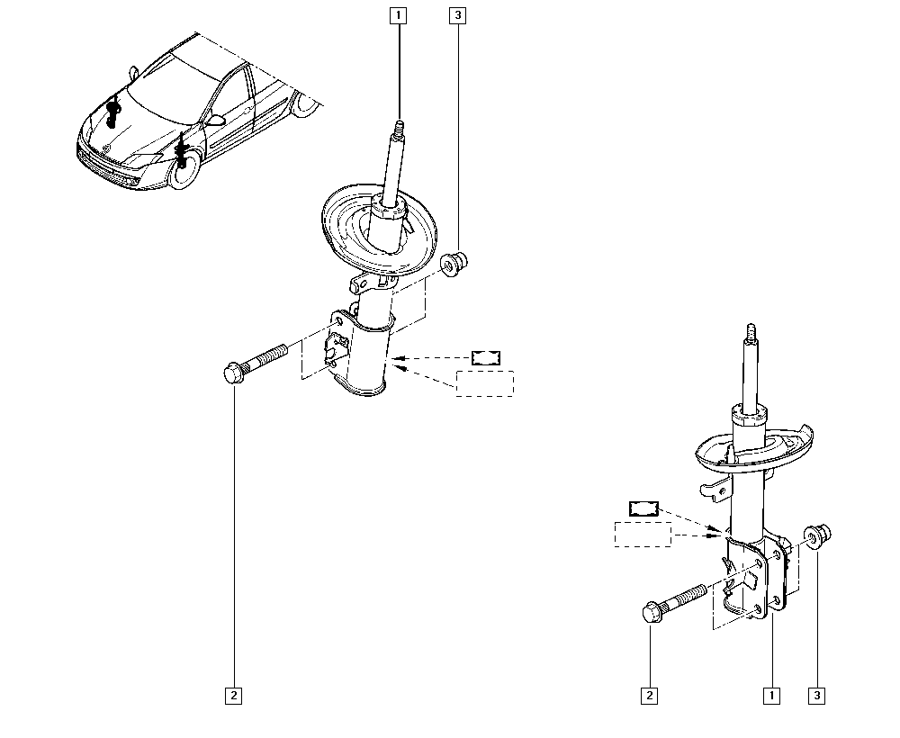 RENAULT 543020011R - Амортисьор vvparts.bg