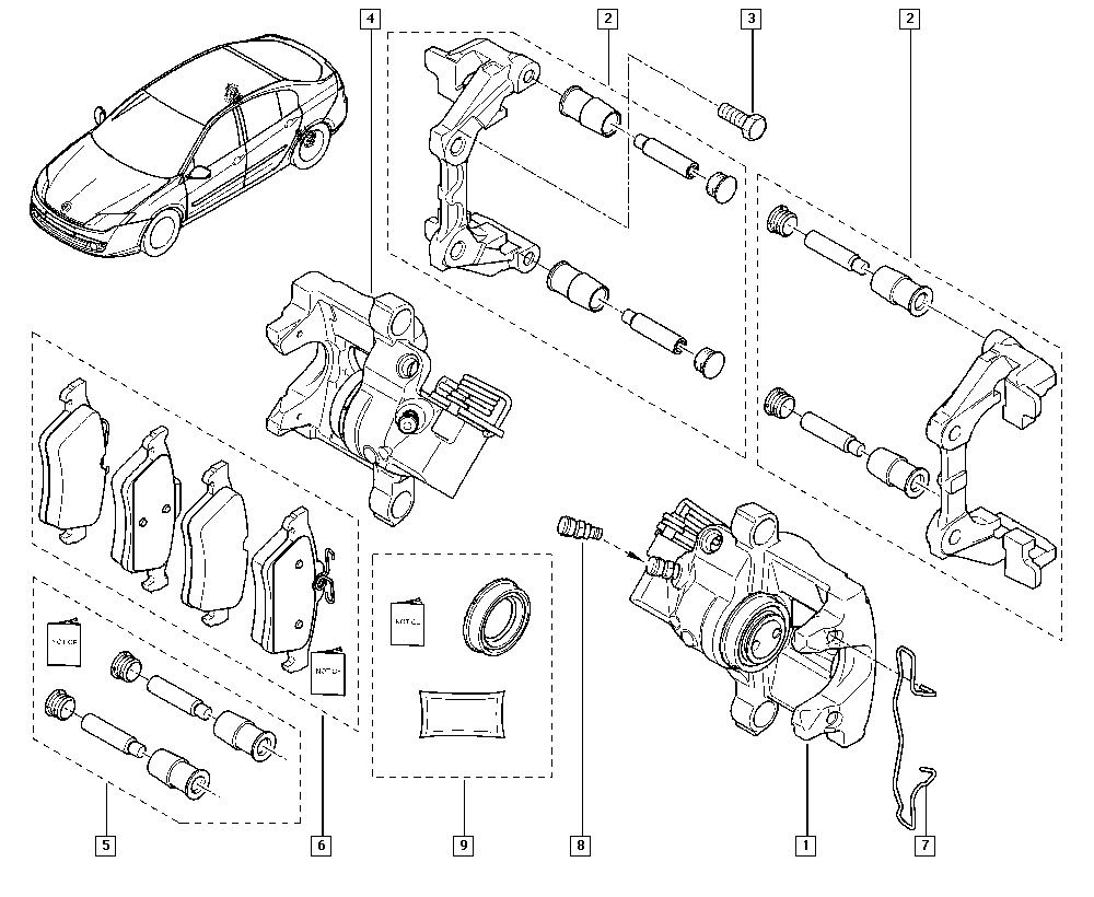 Opel 440601689R - Комплект спирачно феродо, дискови спирачки vvparts.bg