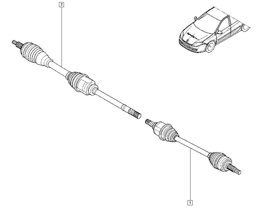 RENAULT 391016312R - Полуоска vvparts.bg