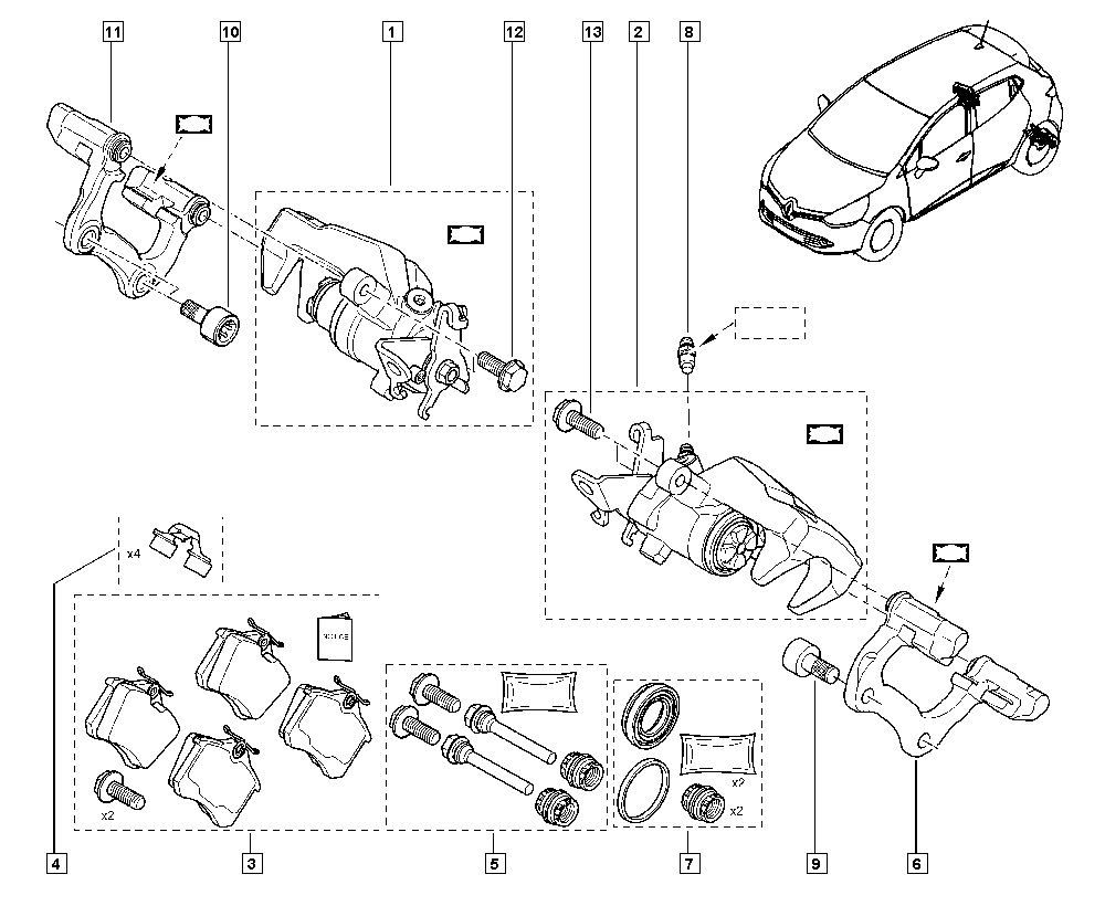 RENAULT 440119906R - Спирачен апарат vvparts.bg