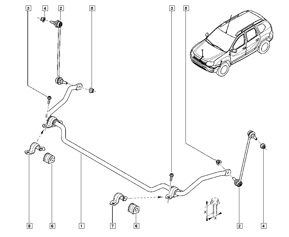 NISSAN 54611-4237R - Лагерна втулка, стабилизатор vvparts.bg