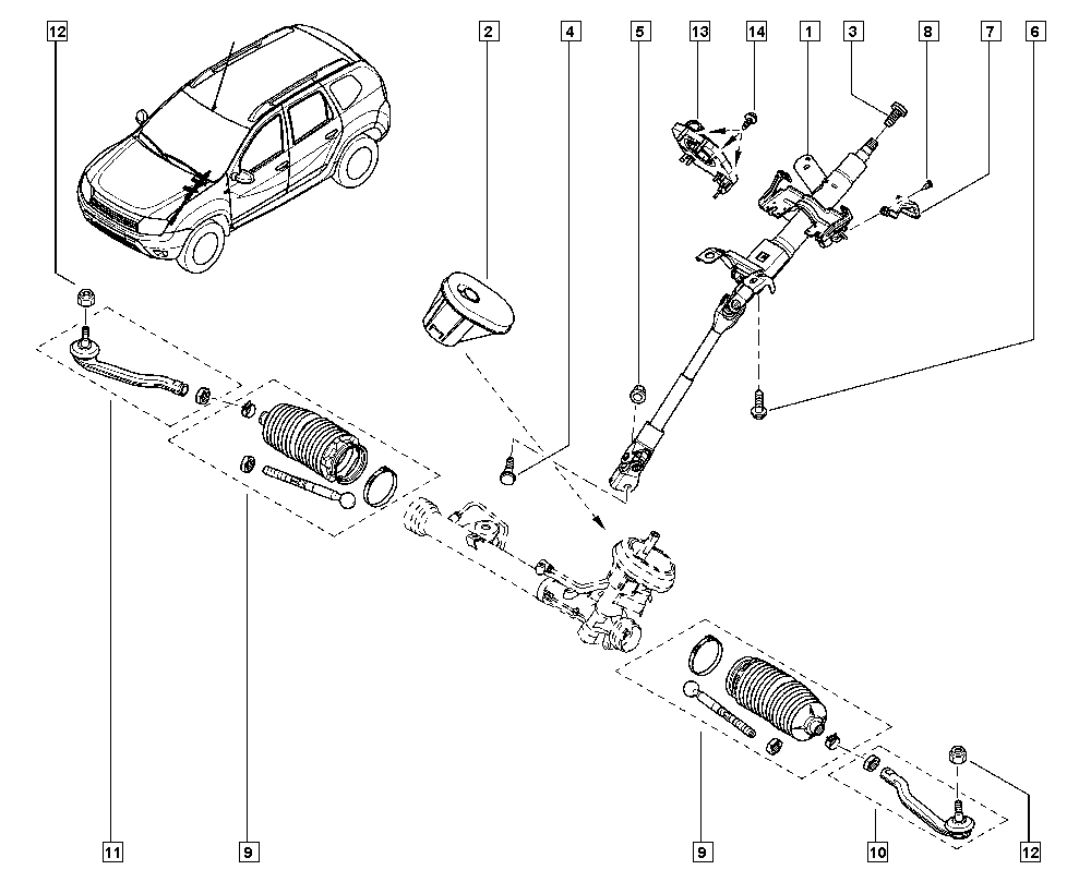 RENAULT TRUCKS 8201108339 - Накрайник на напречна кормилна щанга vvparts.bg