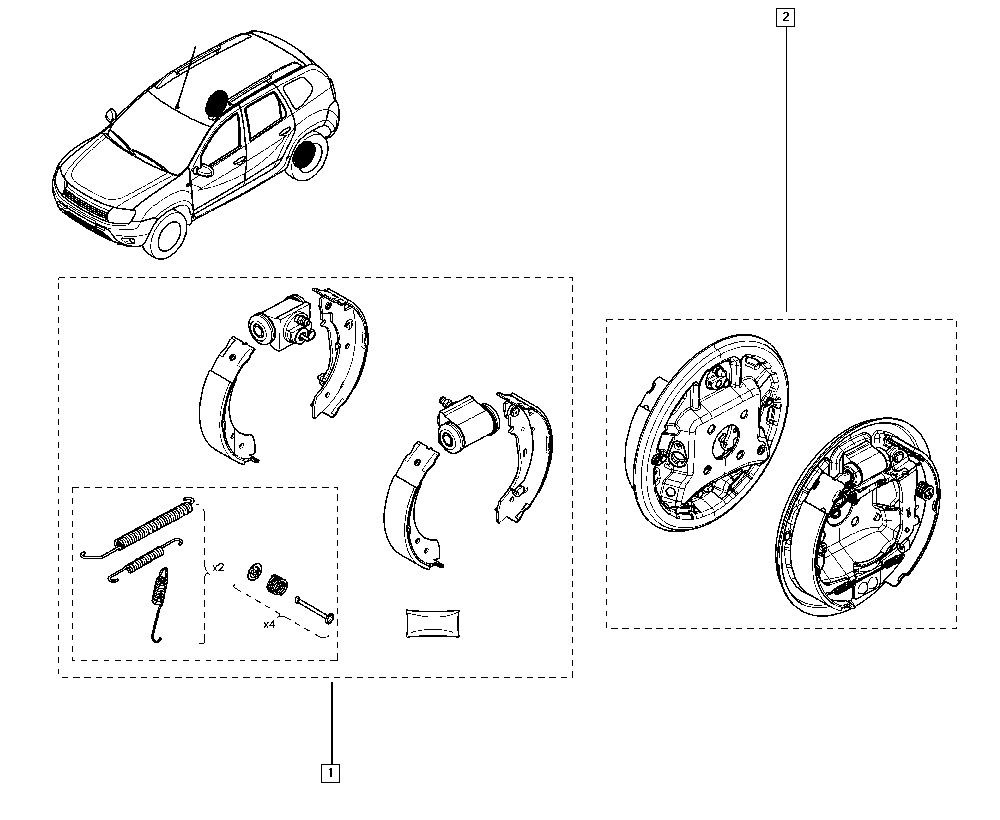 LADA 440208382R - Комплект спирачна челюст vvparts.bg